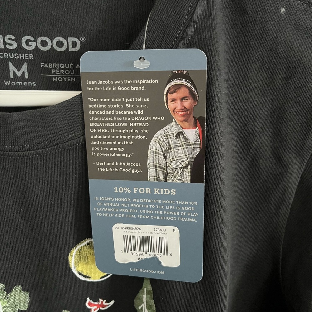 Life Is Good Wonen’s Black Long Sleeve Tee Among the Trees - Picture 5 of 6